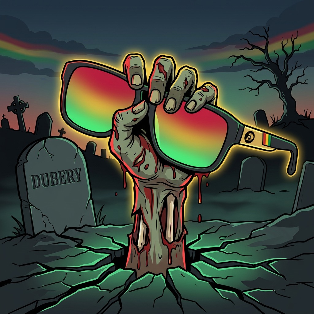 Rasta Red zombie art